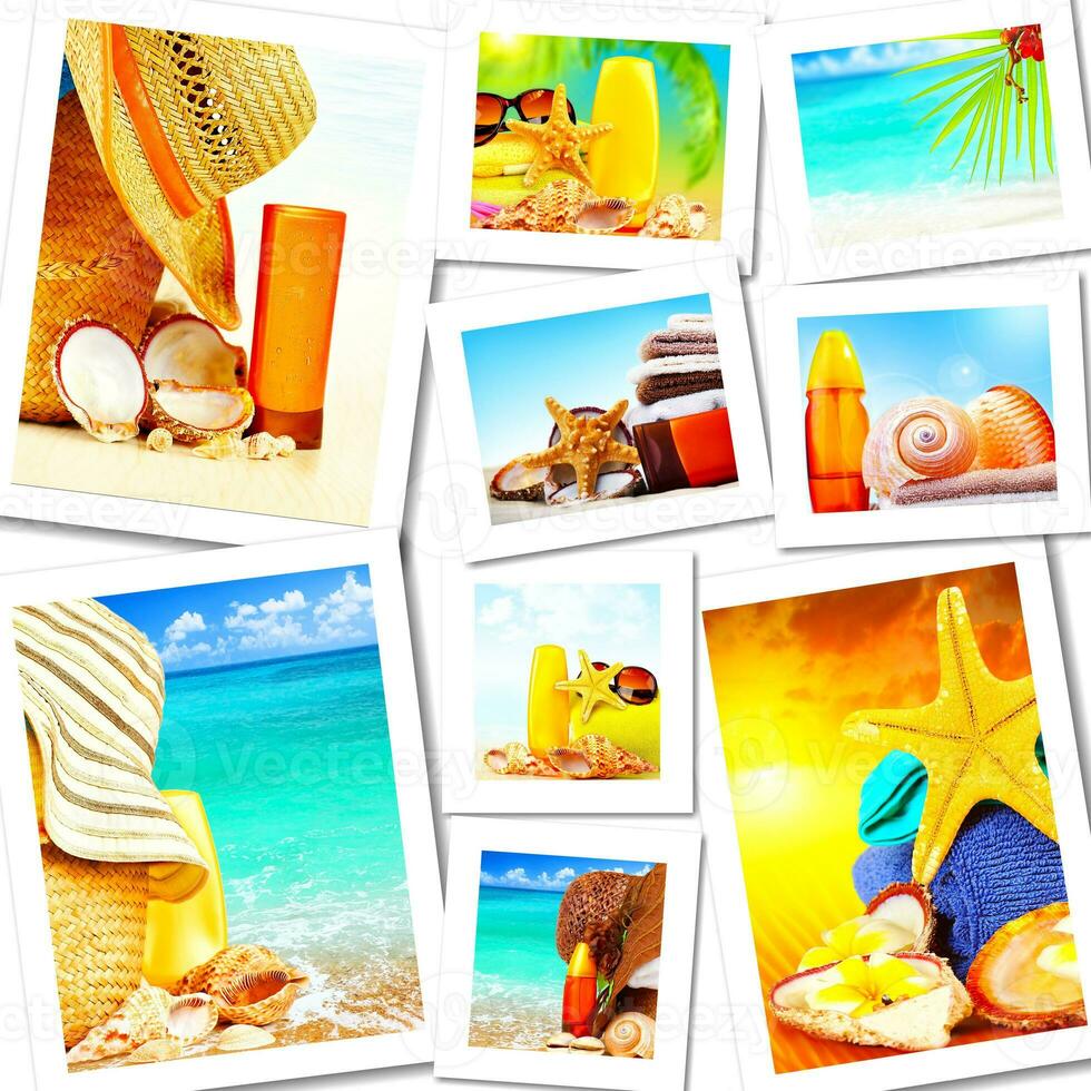 Summer fun concept collage photo