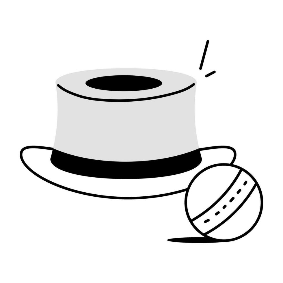 Trendy Umpire Hat vector