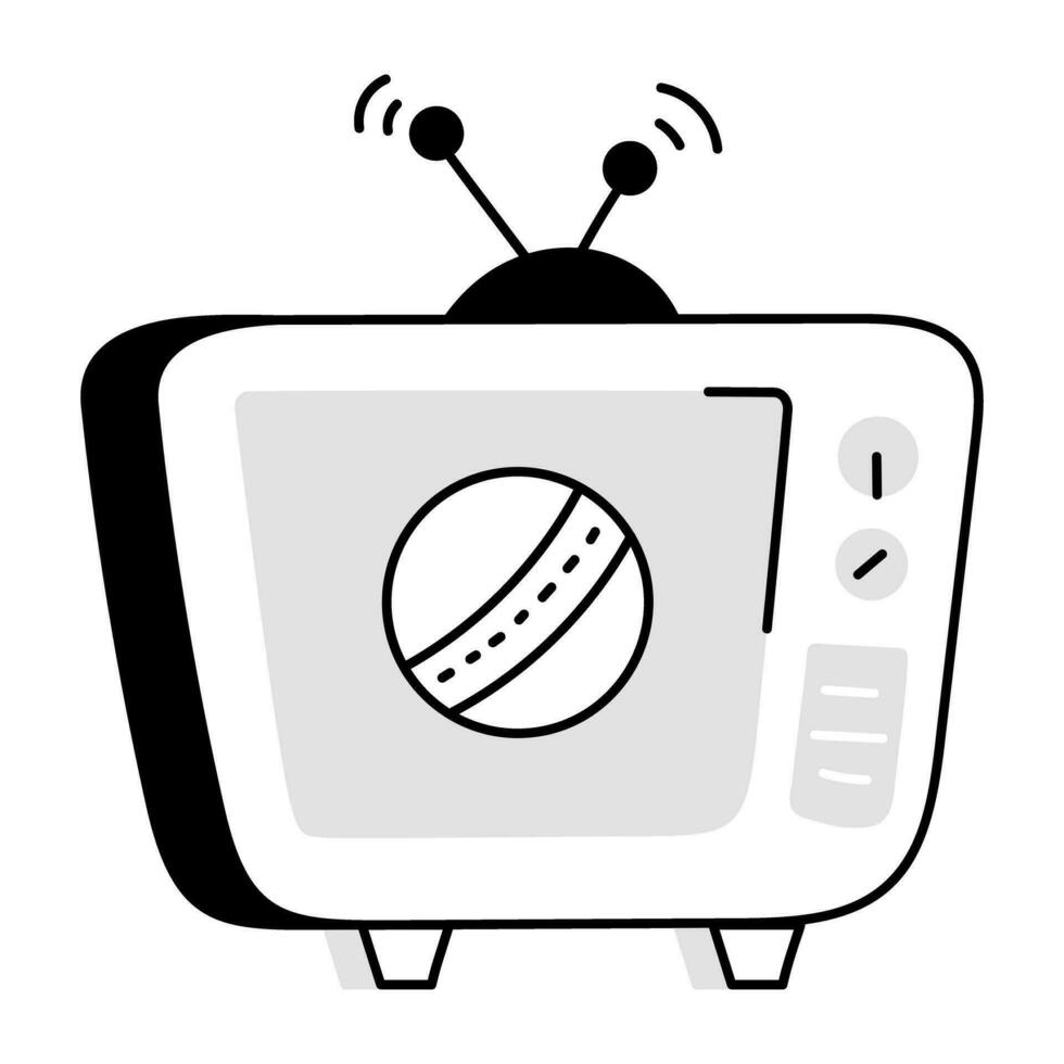 de moda televisión partido vector