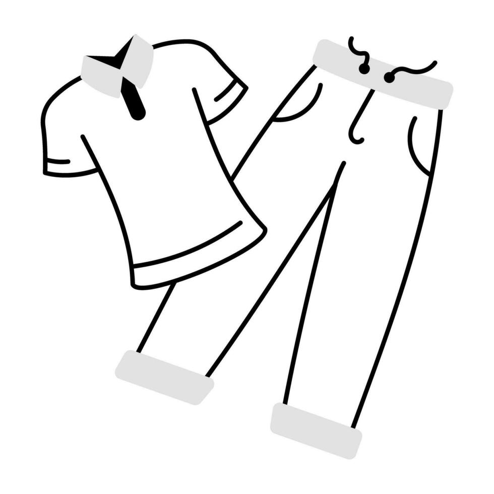 Trendy Cricket Uniform vector