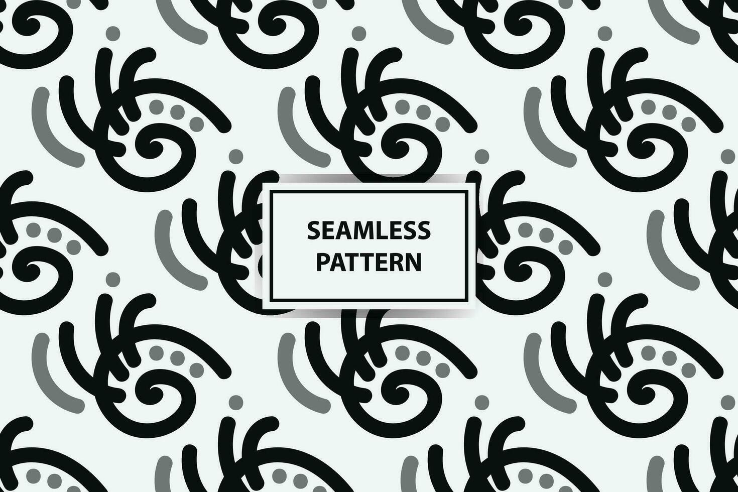 Seamless pattern with black and white color vector