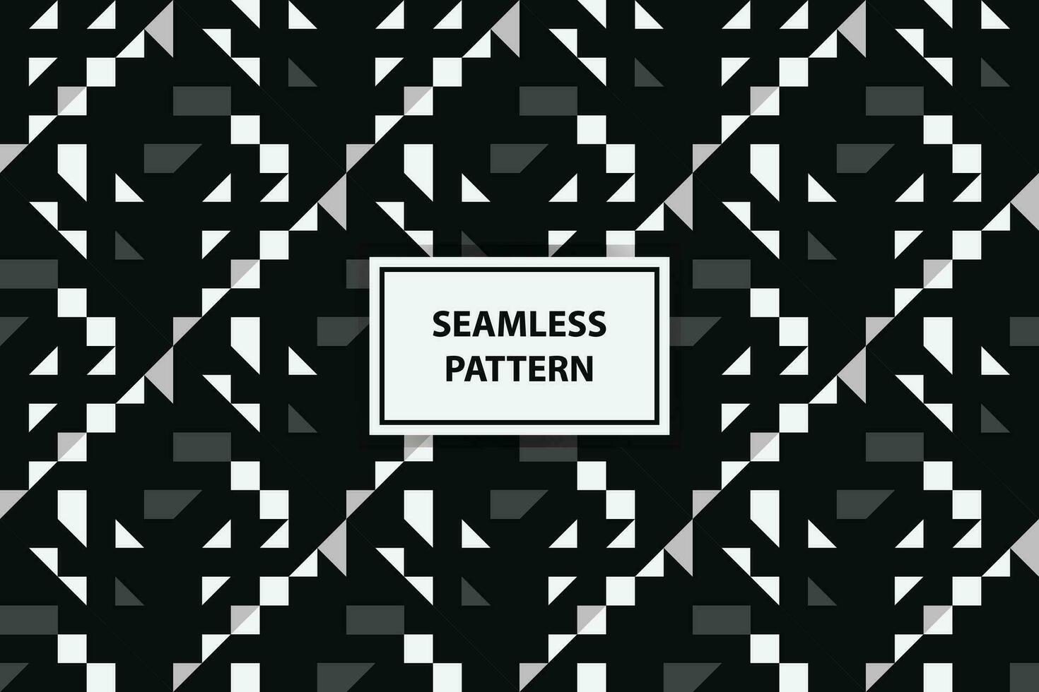 black and white Seamless abstract geometric pattern vector