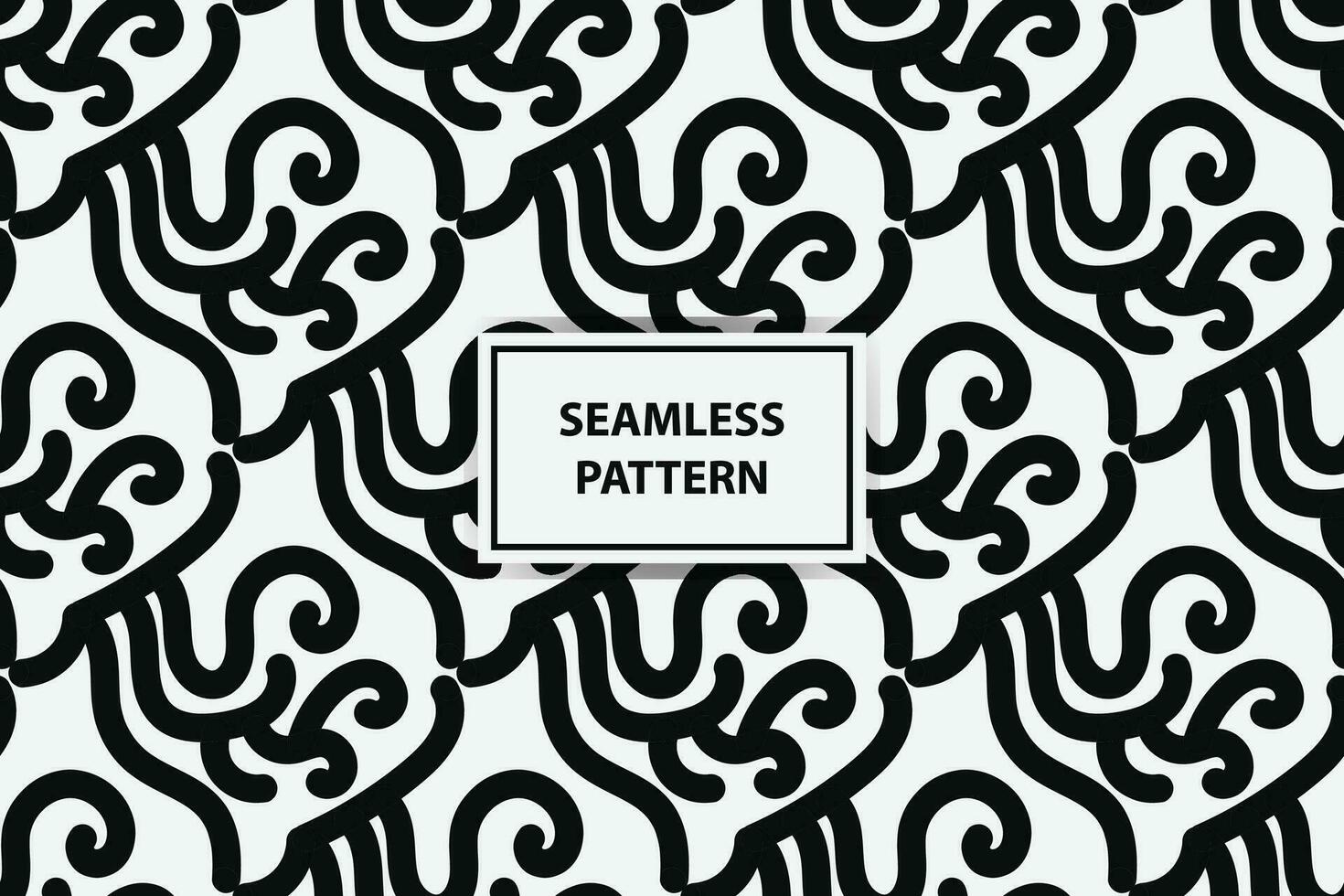 Seamless pattern with black and white color vector