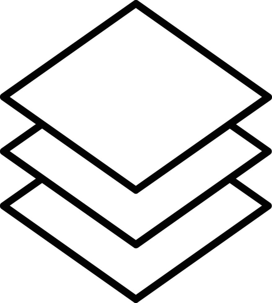 Layer Line Icon vector