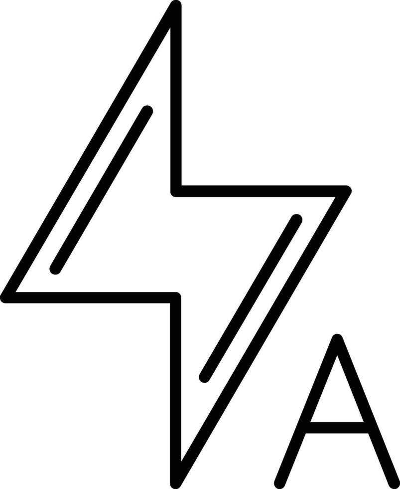 Automatic Flash Line Icon vector