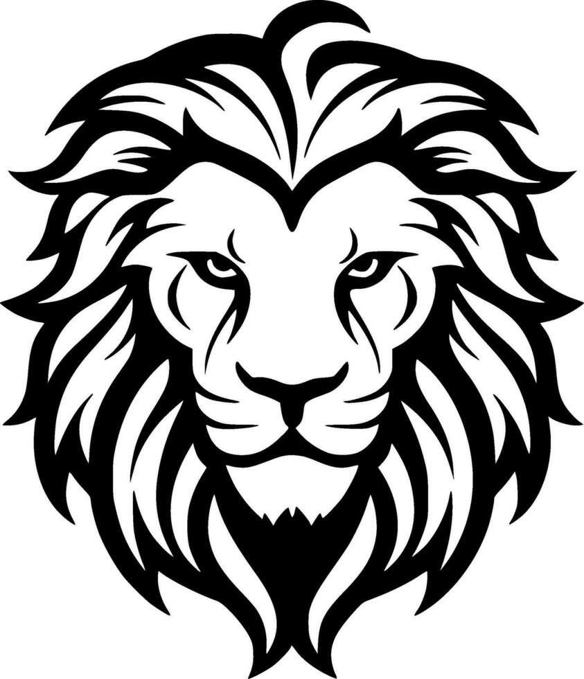 Lion - Minimalist and Flat Logo - Vector illustration