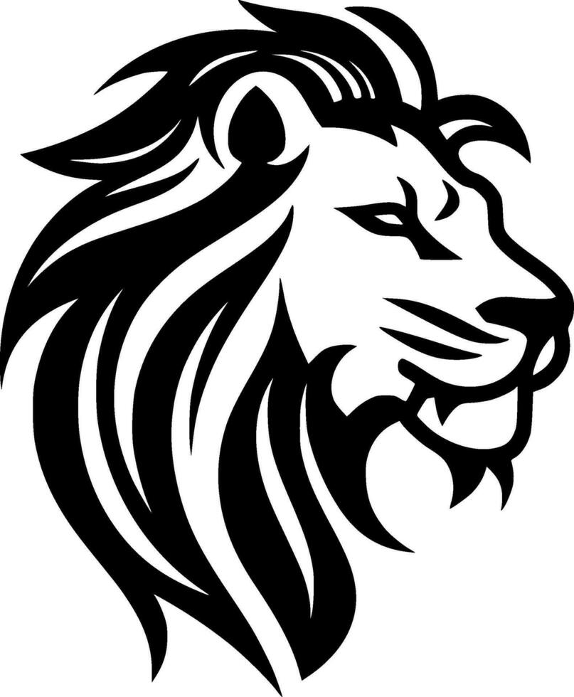 Lion - Minimalist and Flat Logo - Vector illustration