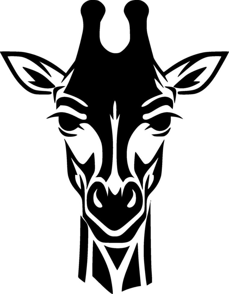 Giraffe - Minimalist and Flat Logo - Vector illustration
