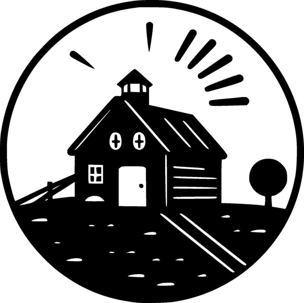 Farmhouse - High Quality Vector Logo - Vector illustration ideal for T-shirt graphic