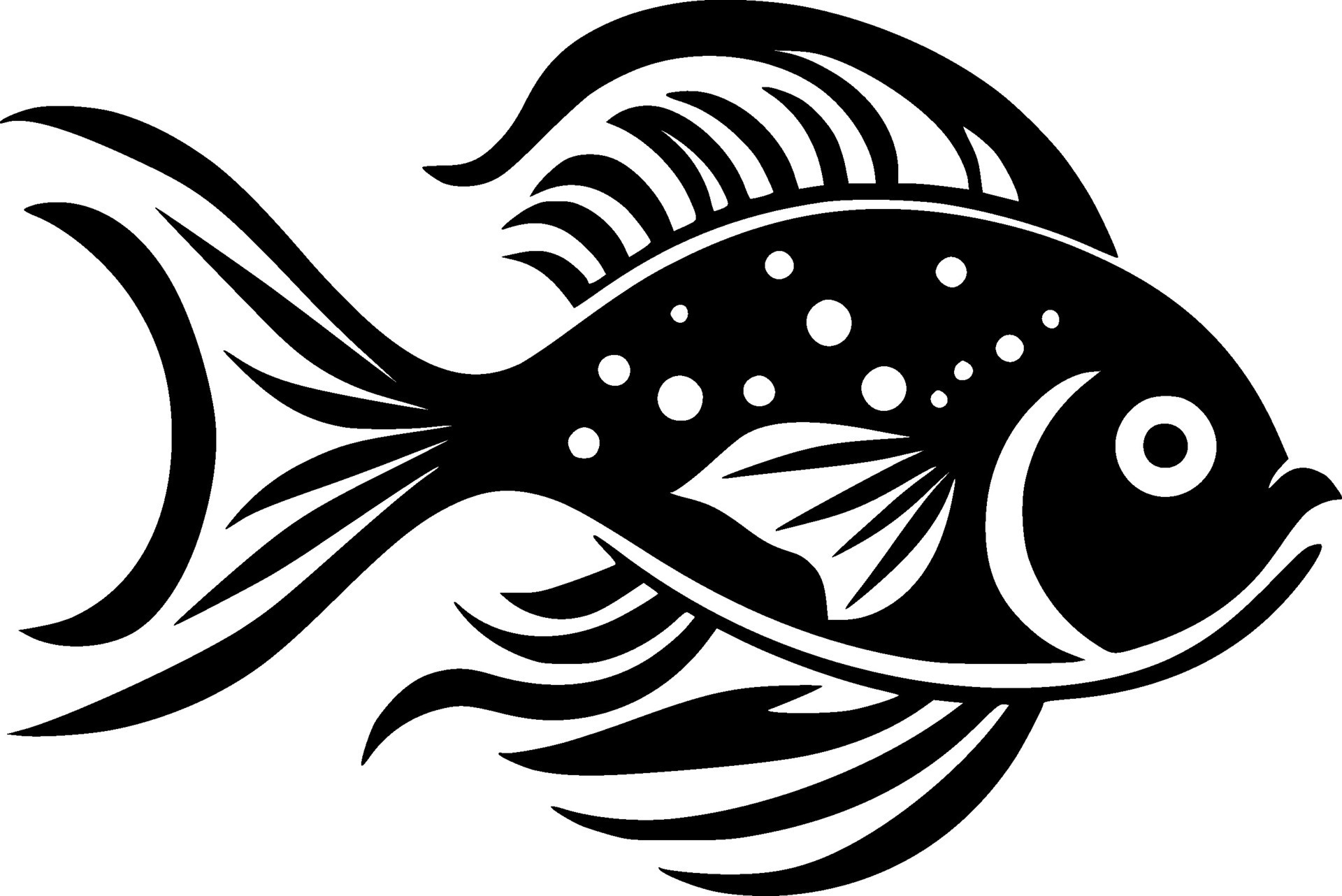 Fish - High Quality Vector Logo - Vector illustration ideal for T-shirt