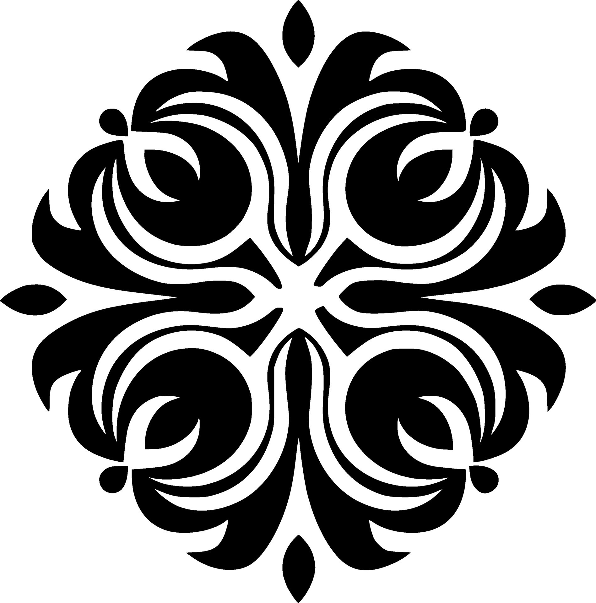 Mandala, Black and White Vector illustration 27868244 Vector Art at