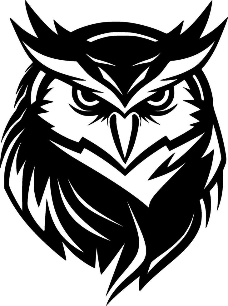 Owl - Minimalist and Flat Logo - Vector illustration