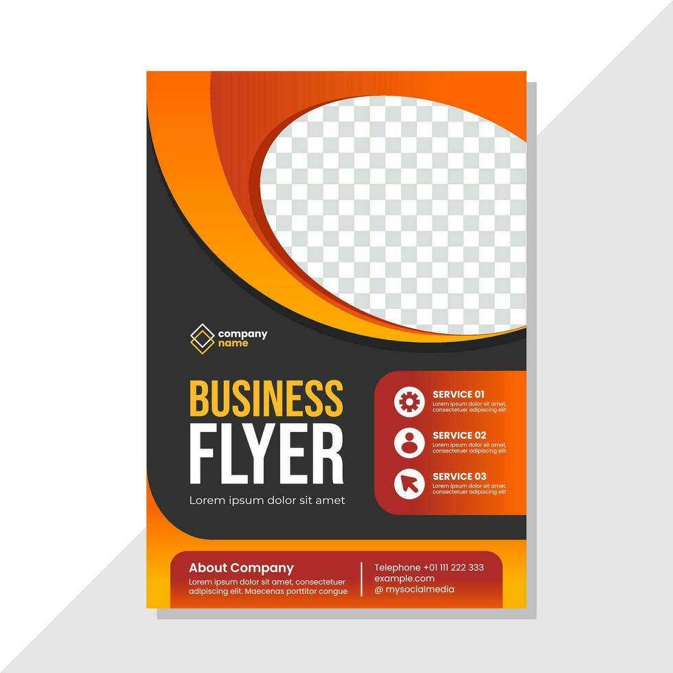 Corporate business flyer template design vector