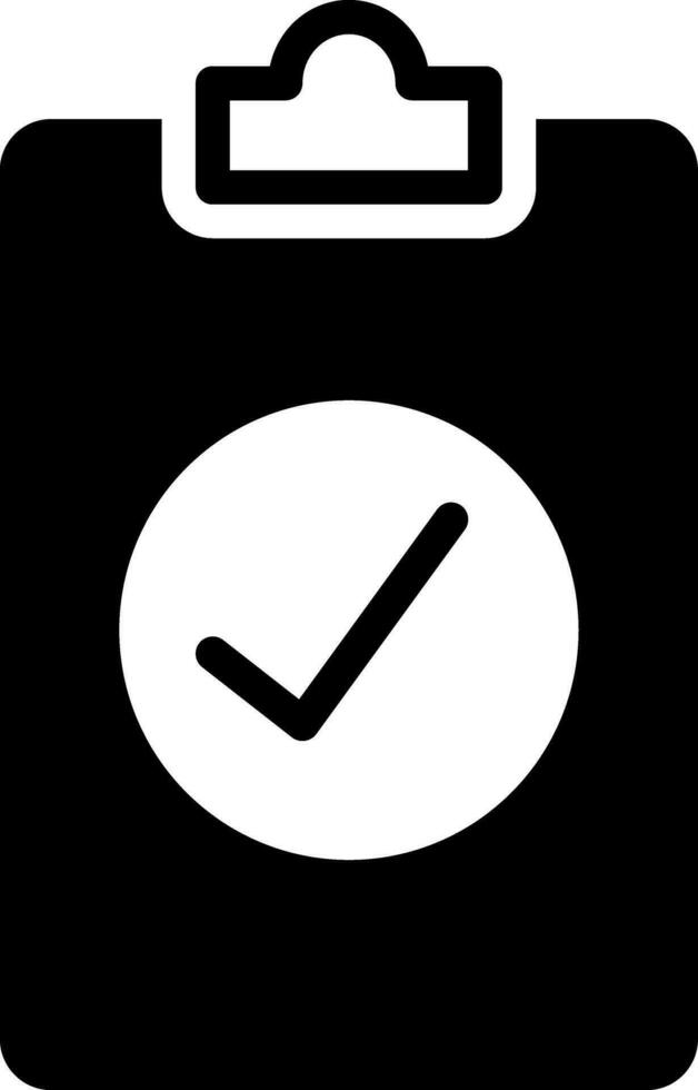 solid icon for assess vector