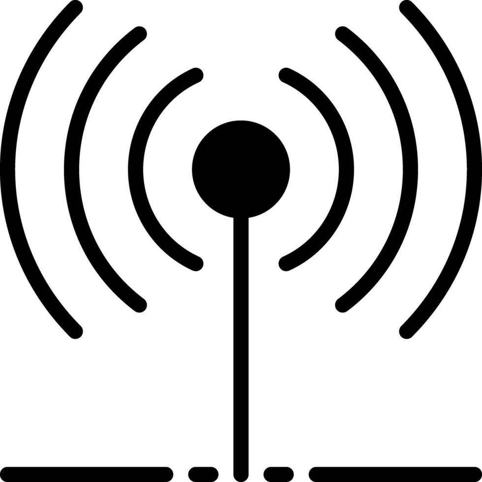 solid icon for signal vector