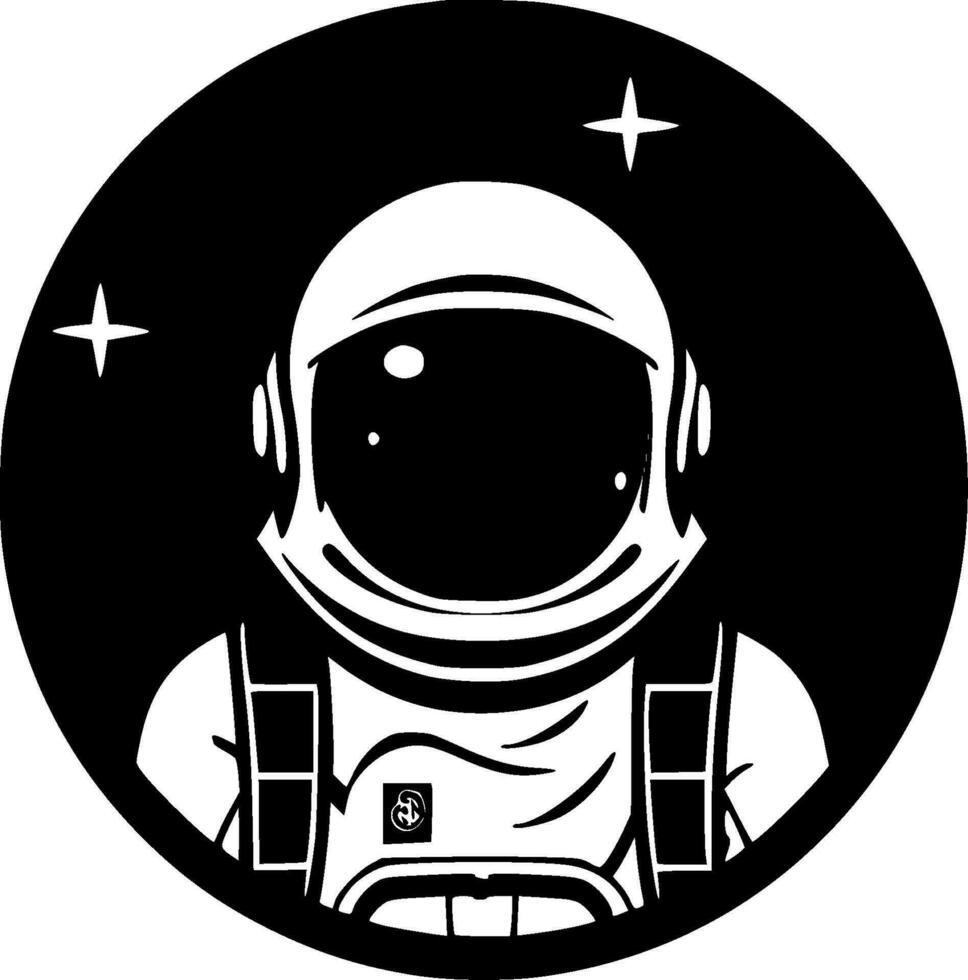 Astronaut - Minimalist and Flat Logo - Vector illustration