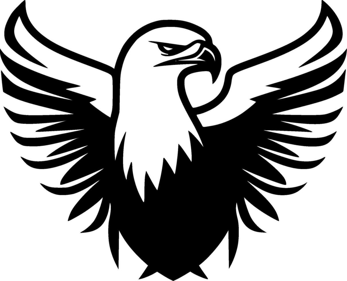 águila - minimalista y plano logo - vector ilustración