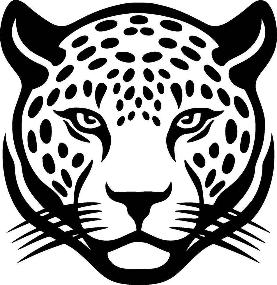 Leopard, Minimalist and Simple Silhouette - Vector illustration