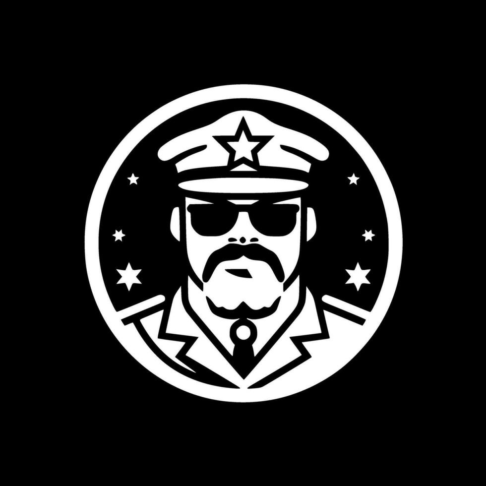 Military, Minimalist and Simple Silhouette - Vector illustration