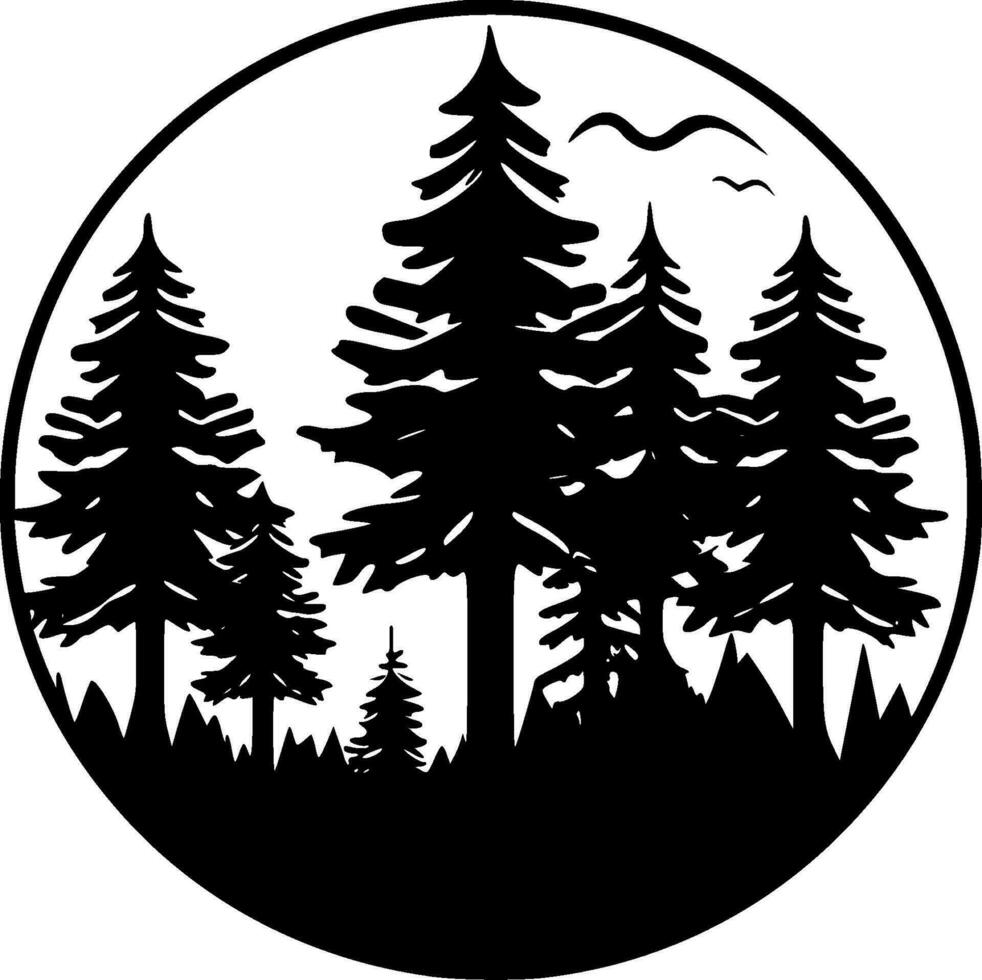 Forest - High Quality Vector Logo - Vector illustration ideal for T-shirt graphic
