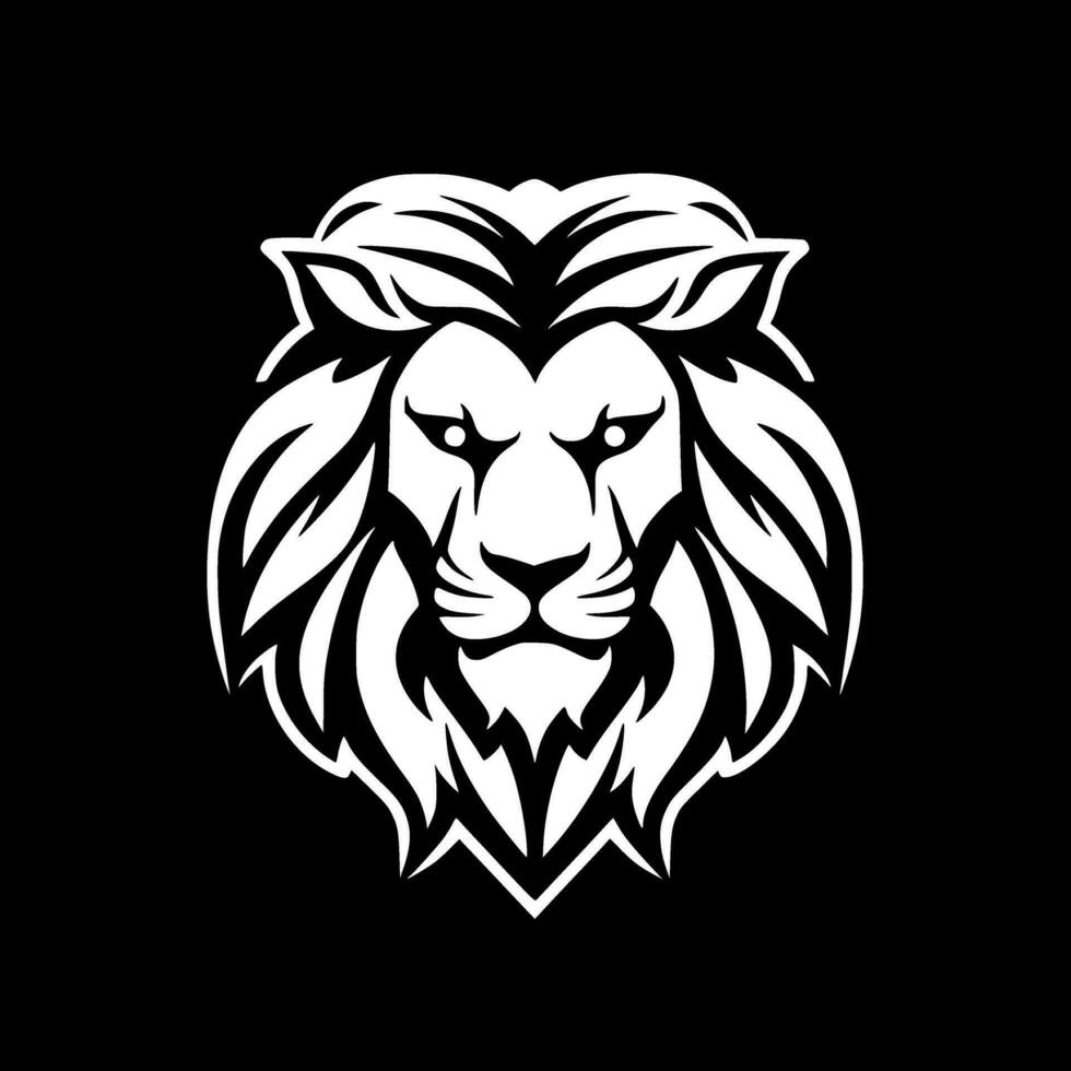 Lion - Minimalist and Flat Logo - Vector illustration