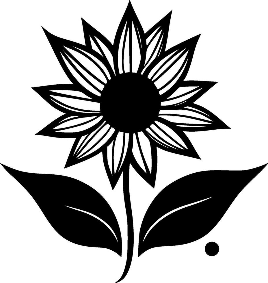 Sunflower - High Quality Vector Logo - Vector illustration ideal for T-shirt graphic