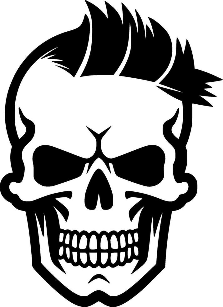 Skull - Minimalist and Flat Logo - Vector illustration