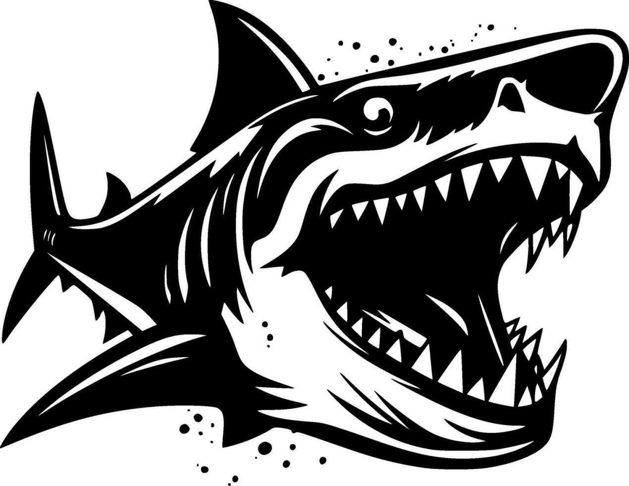 Shark - High Quality Vector Logo - Vector illustration ideal for T-shirt graphic