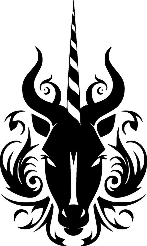 Unicorn, Minimalist and Simple Silhouette - Vector illustration