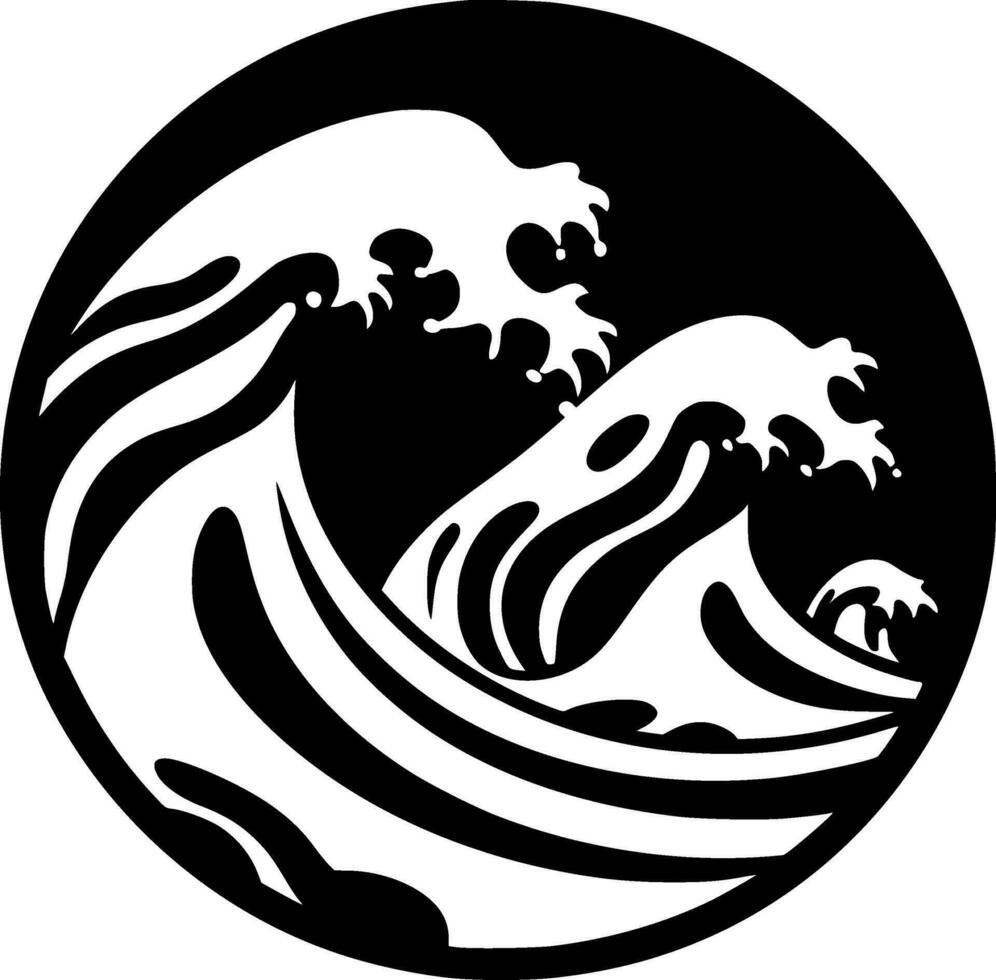 Wave - High Quality Vector Logo - Vector illustration ideal for T-shirt graphic