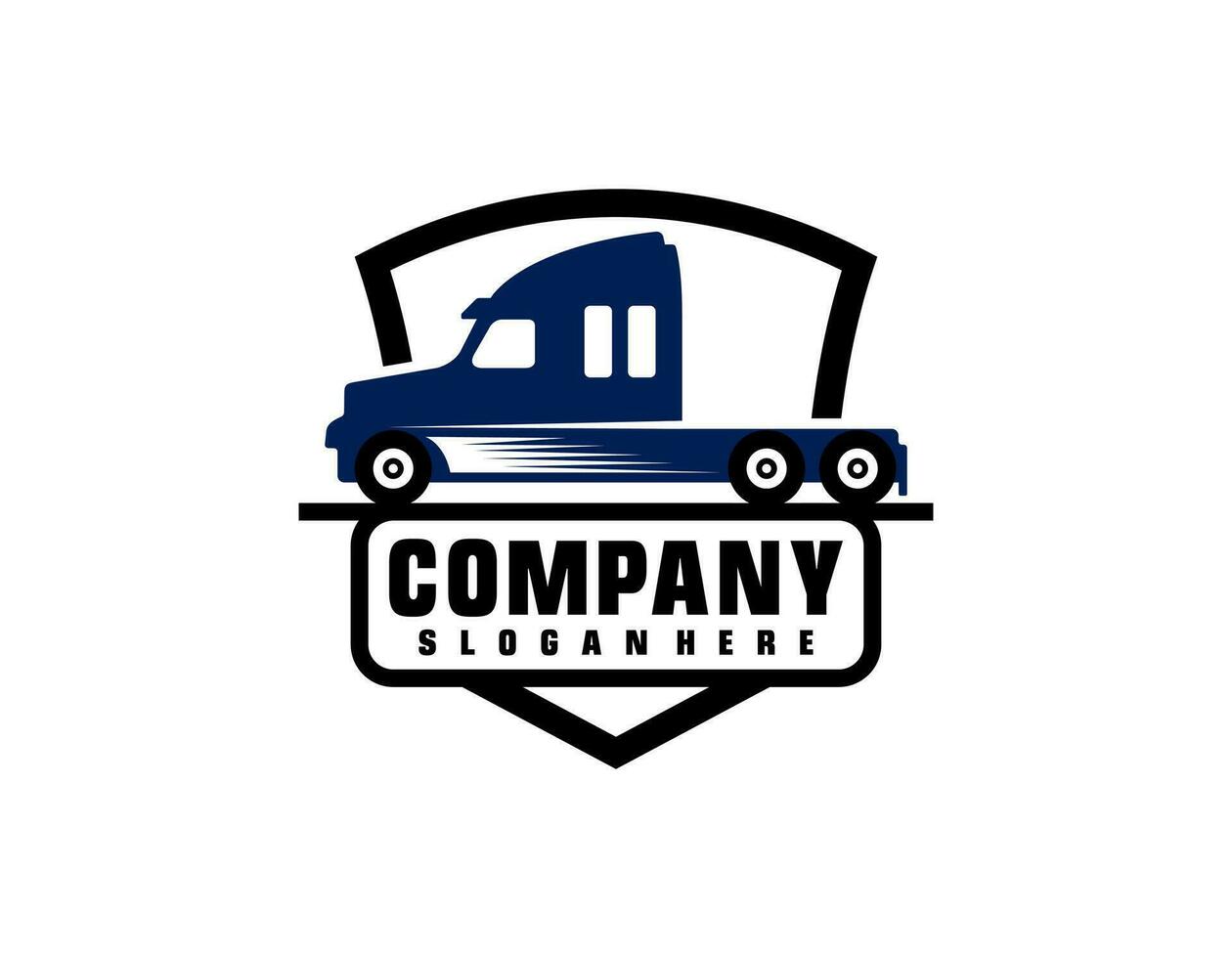 truck logo template vector