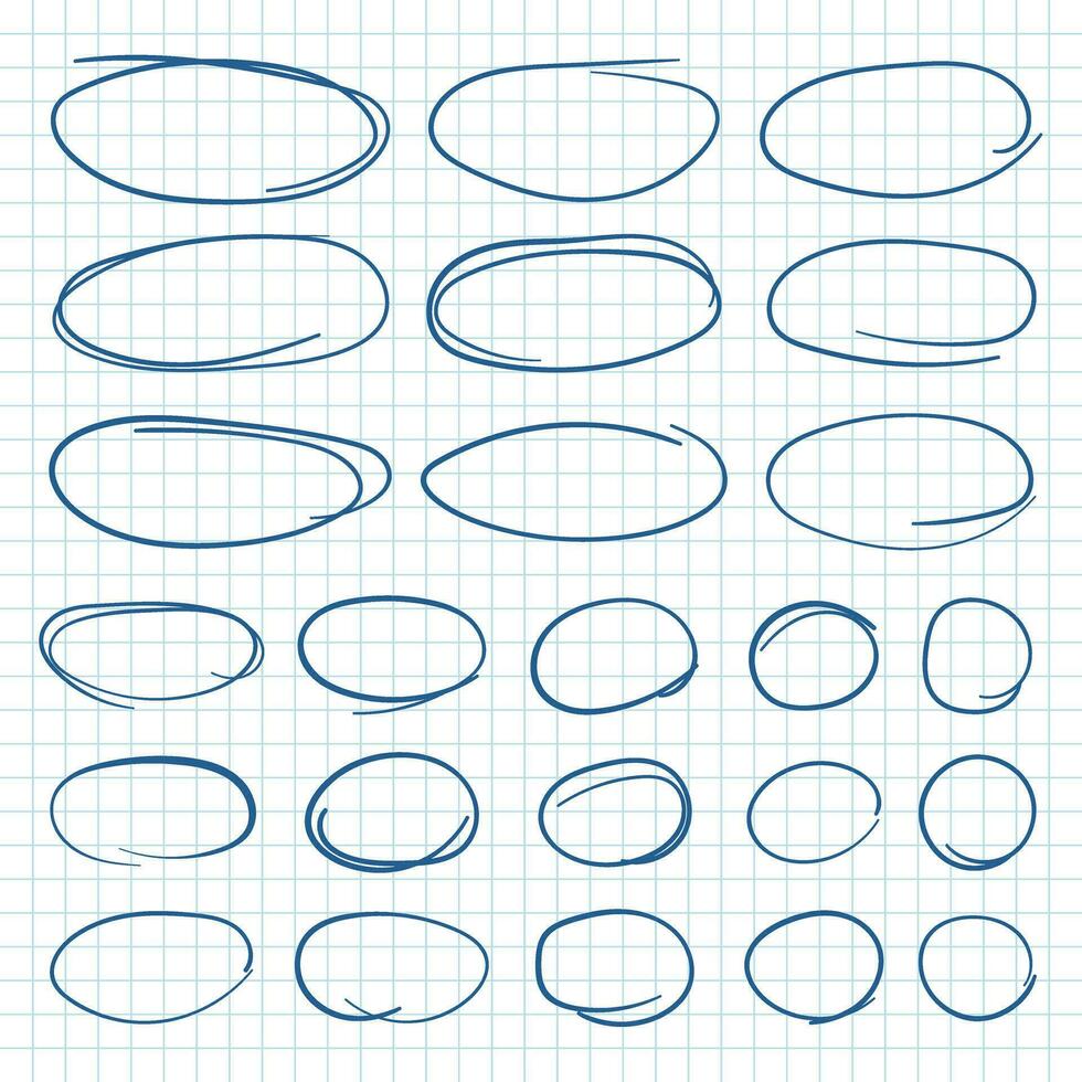 circulo línea bosquejo icono en mano dibujado estilo. circular Escribiendo garabatear vector ilustración en aislado antecedentes. lápiz o bolígrafo burbuja firmar negocio concepto.