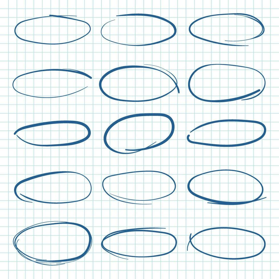 circulo línea bosquejo icono en mano dibujado estilo. circular Escribiendo garabatear vector ilustración en aislado antecedentes. lápiz o bolígrafo burbuja firmar negocio concepto.