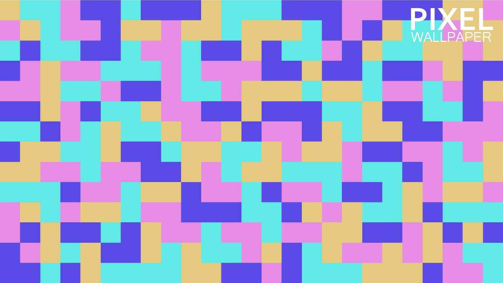 Template Pixel background abstract multi color wallpaper design for Print, Web and Mobile Applications. Vector illustration. Modern and trendy