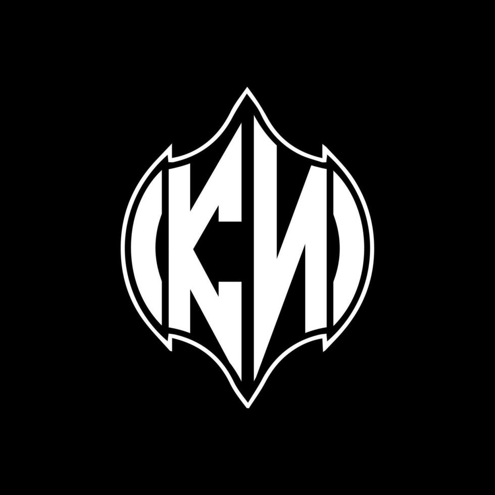 KN letter logo design. KN creative monogram initials letter logo concept. KN Unique modern flat abstract vector letter logo design.