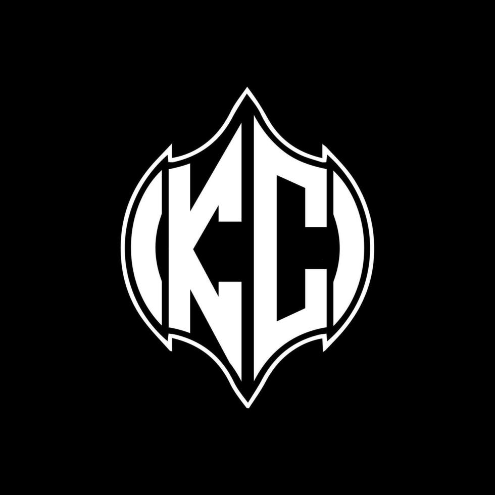KC letter logo design. KC creative monogram initials letter logo concept. KC Unique modern flat abstract vector letter logo design.