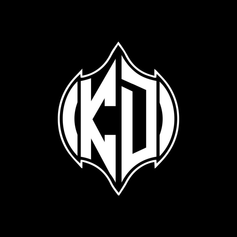 kd letra logo diseño. kd creativo monograma iniciales letra logo concepto. kd único moderno plano resumen vector letra logo diseño.