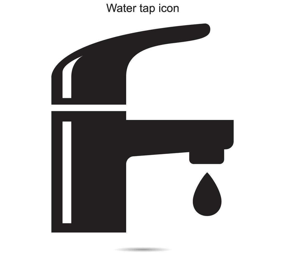 Water tap icon vector