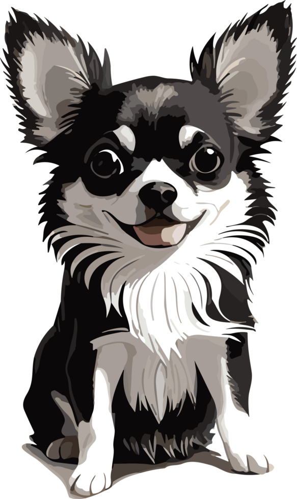 Chihuahua Wonders Exploring the World of the Tiny Pup AI generative png