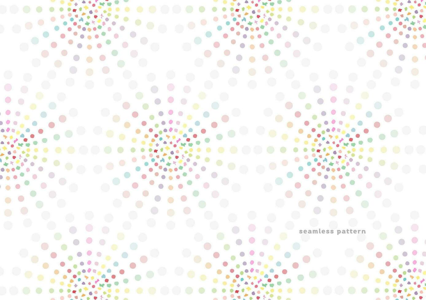 Polka dot Pastel color seamless pattern. vector