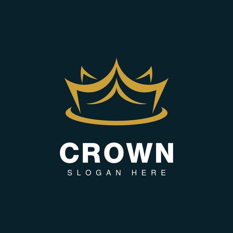 Crown Logo Royal King Queen vector symbol