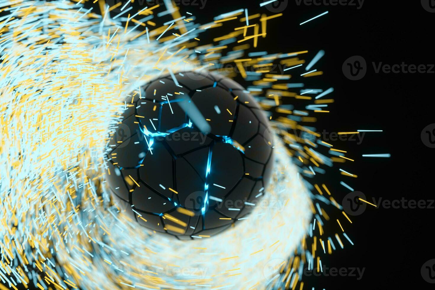 High speed vortex particles, 3d rendering. photo