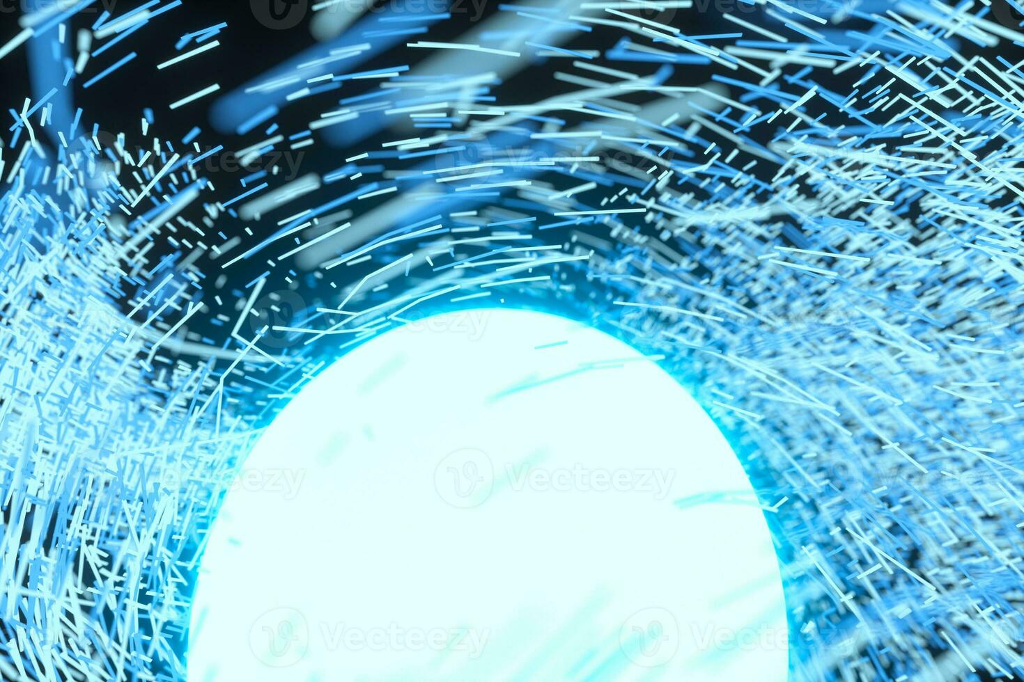High speed vortex particles, 3d rendering. photo