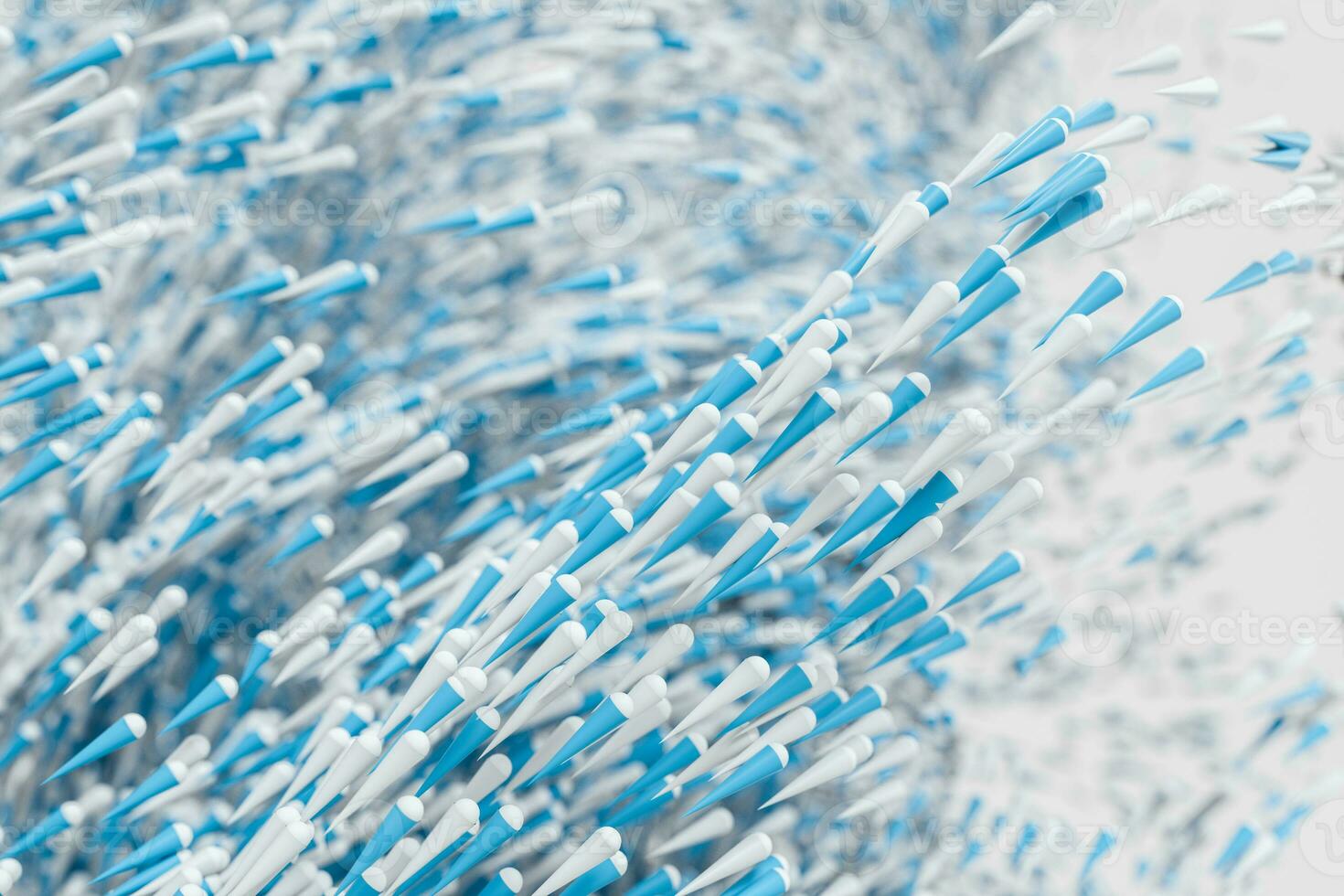 High speed vortex particles, 3d rendering. photo