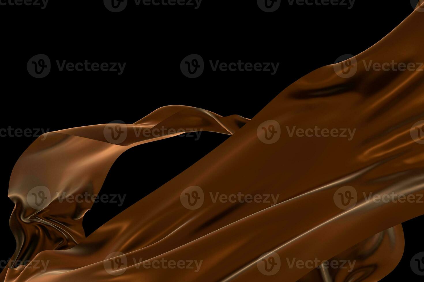 Flowing cloth, abstract color background, 3d rendering. photo