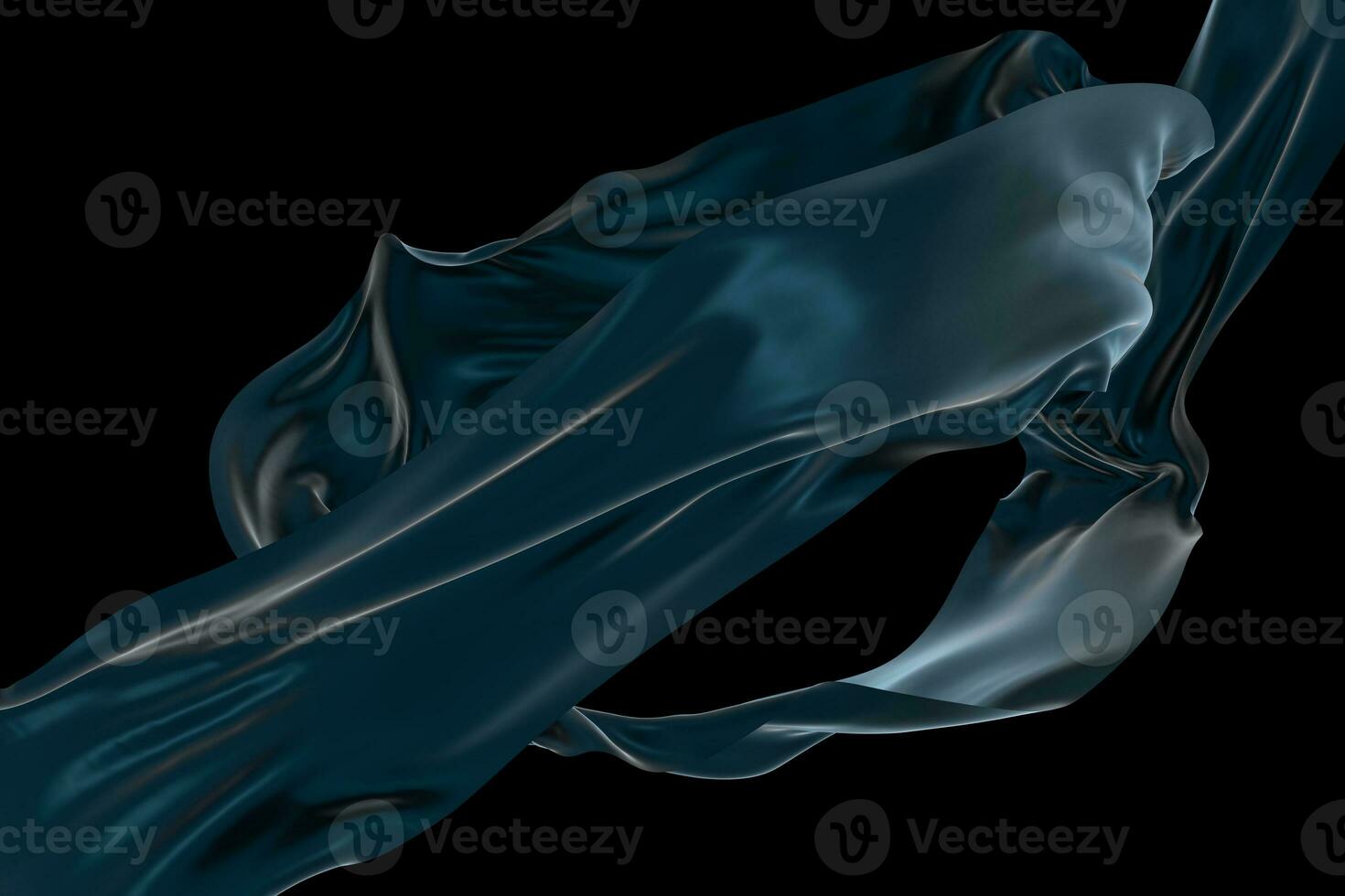 Flowing cloth, abstract color background, 3d rendering. photo