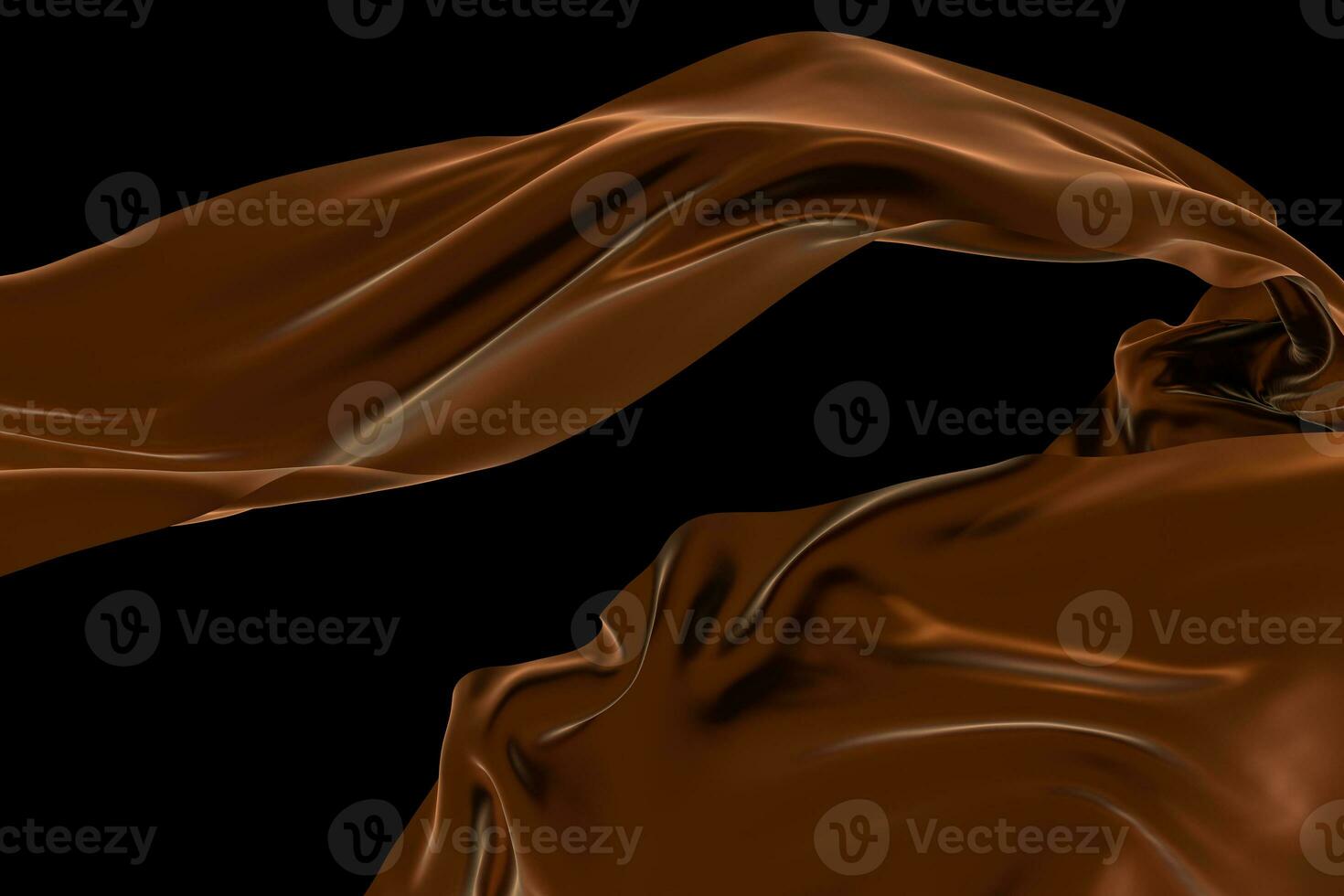 Flowing cloth, abstract color background, 3d rendering. photo