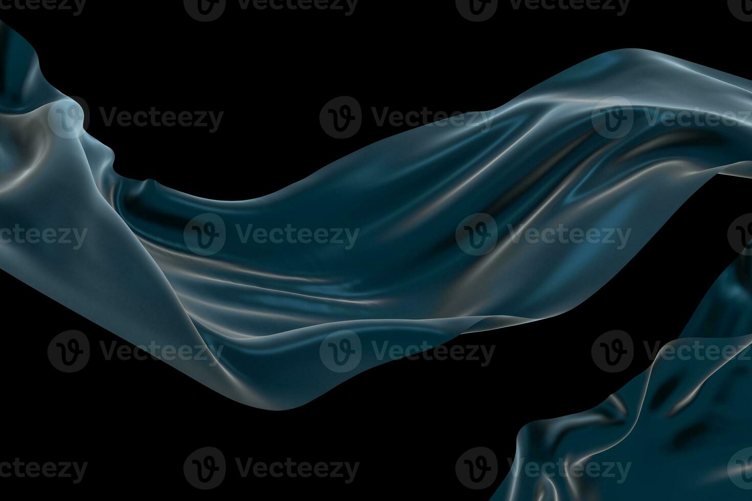 Flowing cloth, abstract color background, 3d rendering. photo
