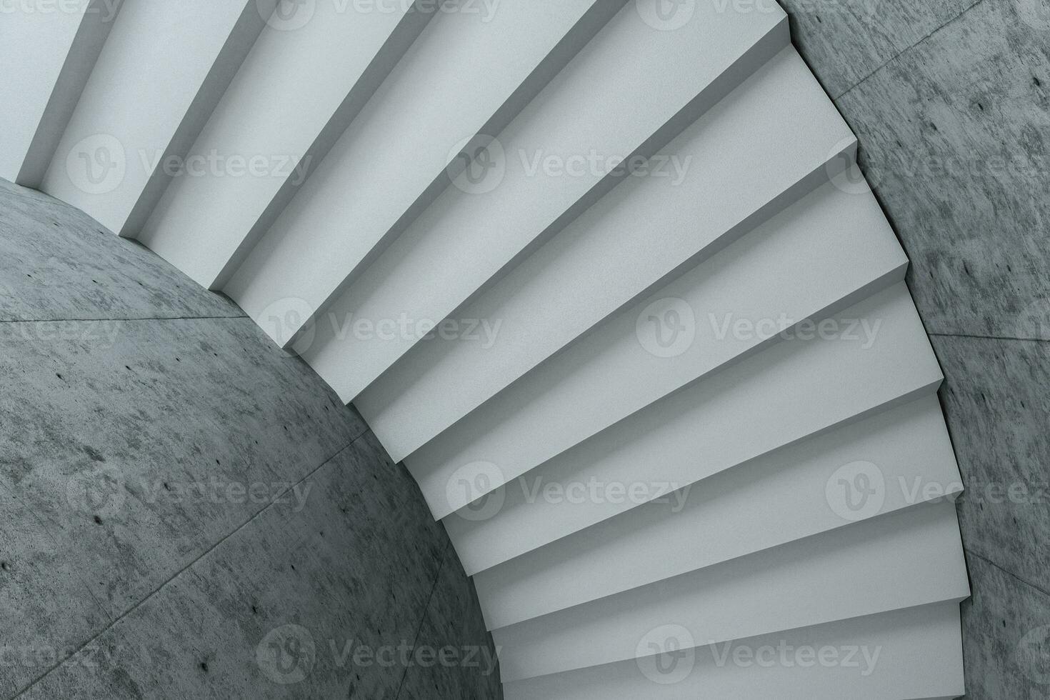 Round staircase, uptrend conceptual background, 3d rendering. photo
