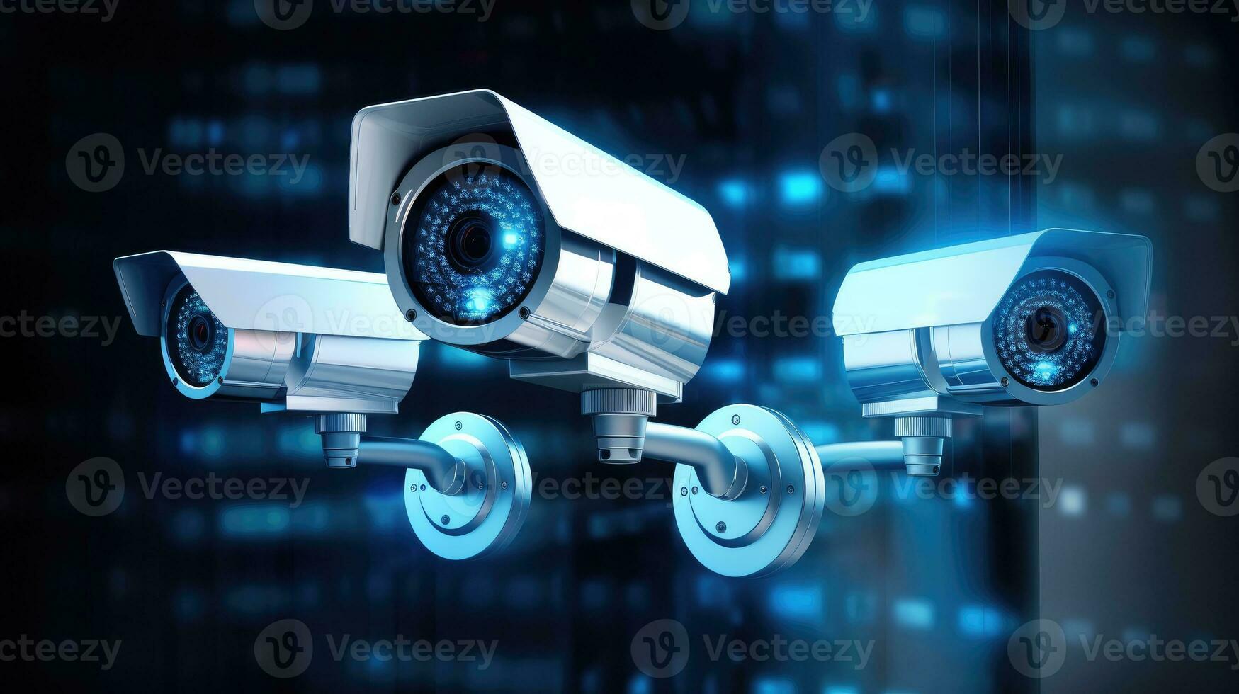 CCTV security camera in dark background 27871335 Stock Photo at Vecteezy